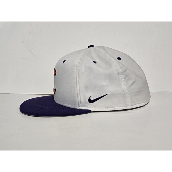 Nike Clemson Tigers Hat Mens 7 5/8 True Aerobill Dri-Fit Fitted Cap Omaha - Picture 2 of 5